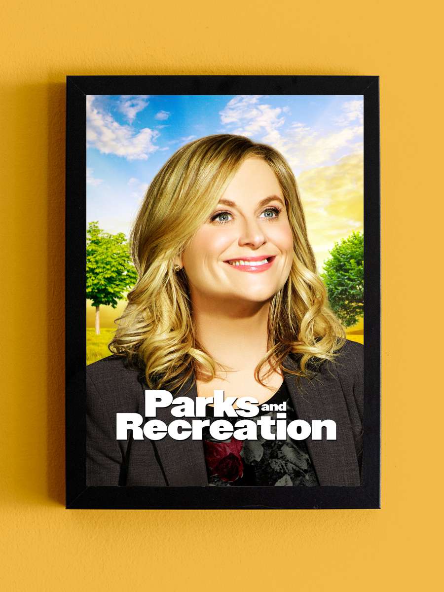 Parks and Recreation Dizi Tablo Siyah Çerçeveli Dizi Poster Duvar Tablo