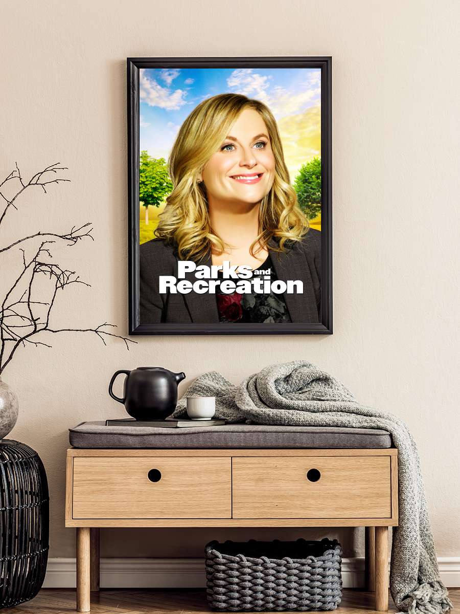 Parks and Recreation Dizi Tablo Siyah Çerçeveli Dizi Poster Duvar Tablo