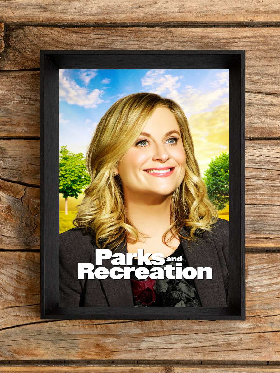 Parks and Recreation Dizi Tablo Siyah Çerçeveli Dizi Poster Duvar Tablo