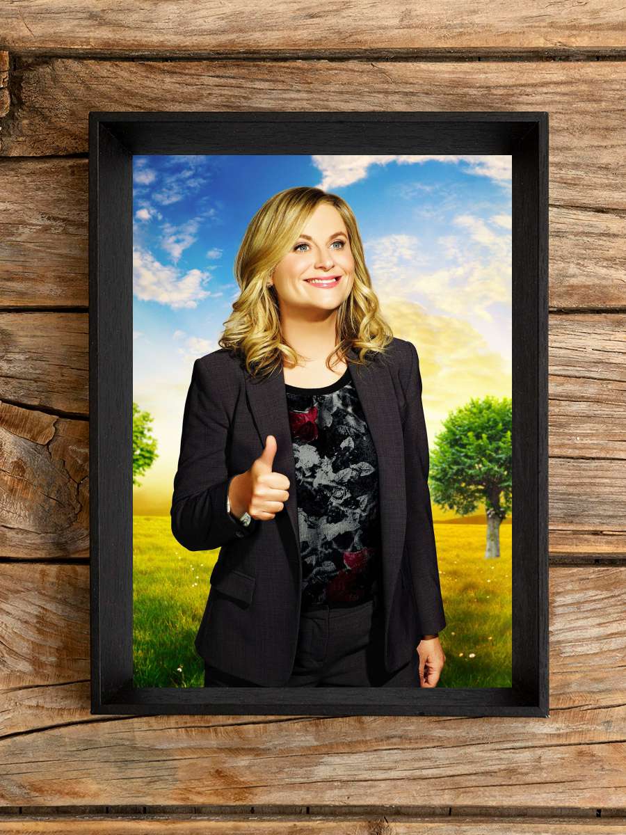 Parks and Recreation Dizi Tablo Siyah Çerçeveli Dizi Poster Duvar Tablo