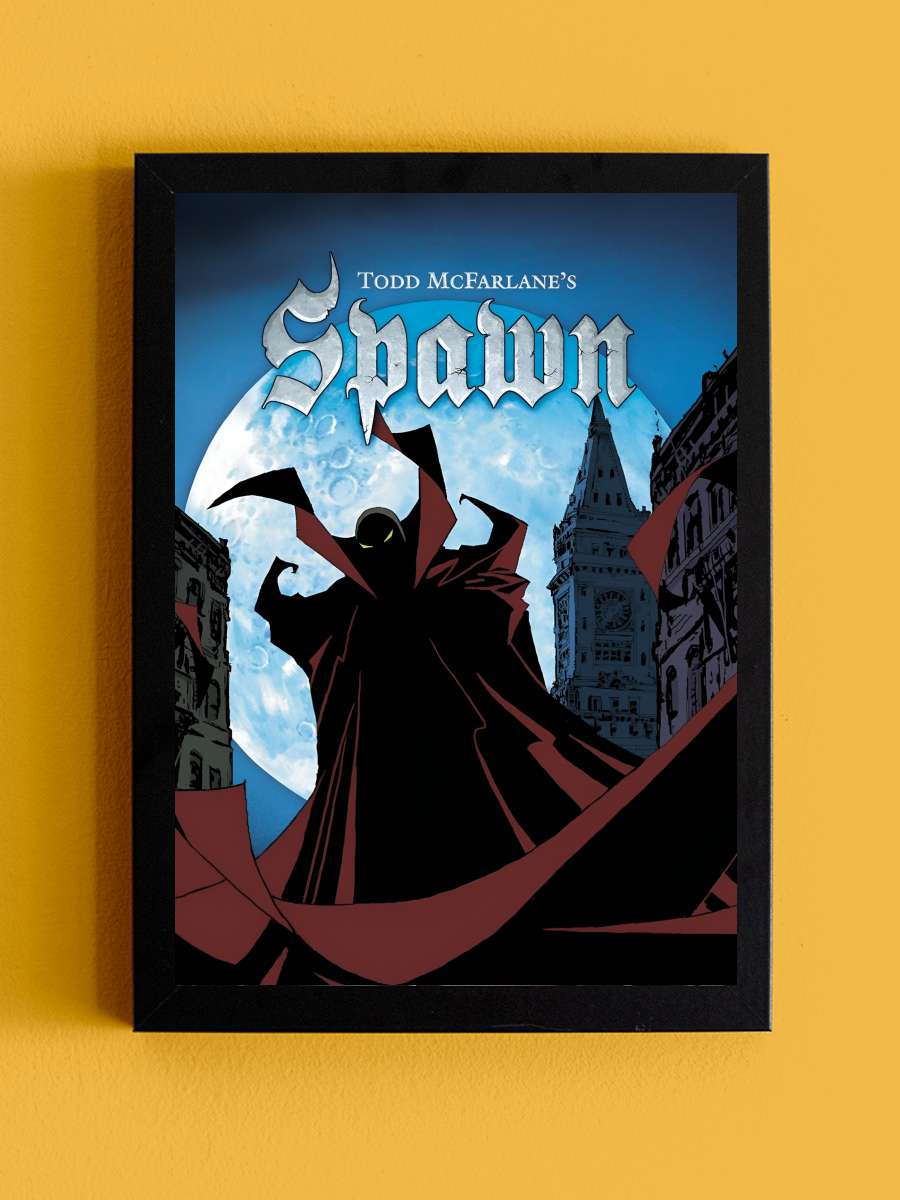 Spawn Dizi Tablo Siyah Çerçeveli Dizi Poster Duvar Tablo