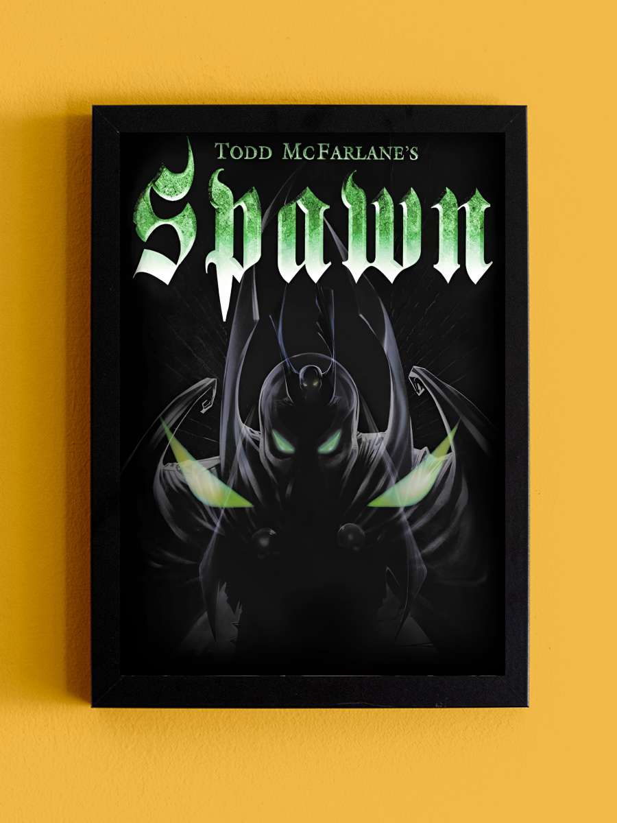 Spawn Dizi Tablo Siyah Çerçeveli Dizi Poster Duvar Tablo