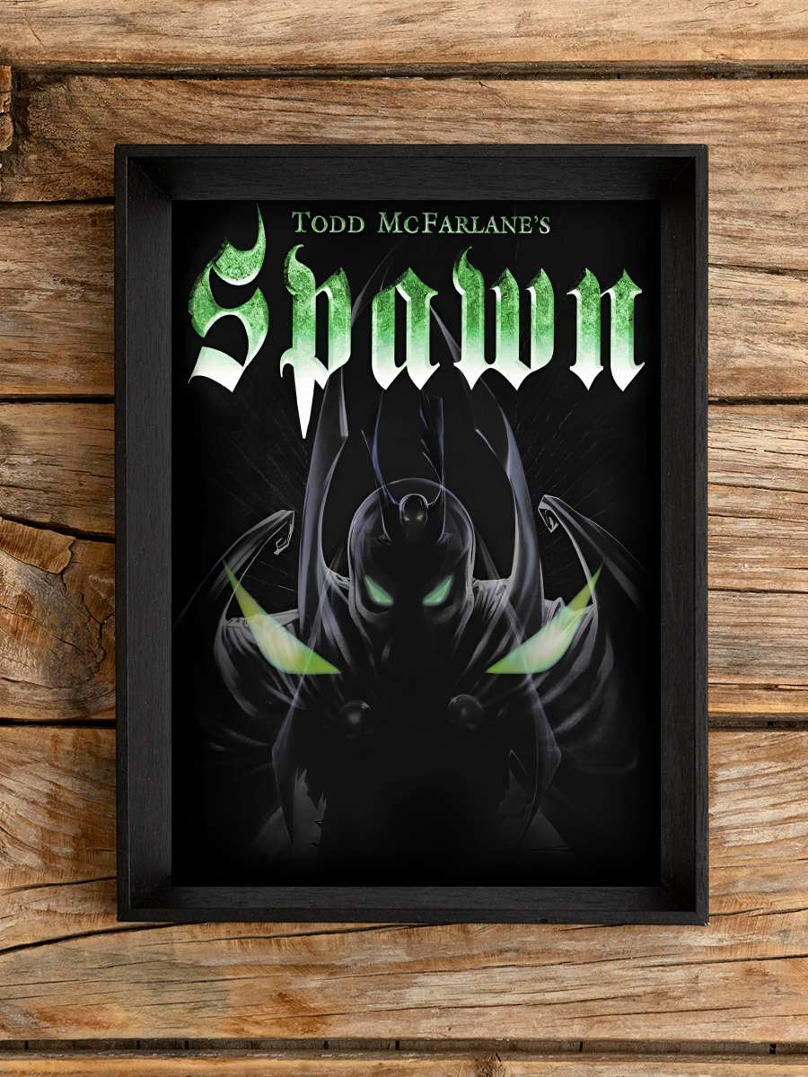 Spawn Dizi Tablo Siyah Çerçeveli Dizi Poster Duvar Tablo