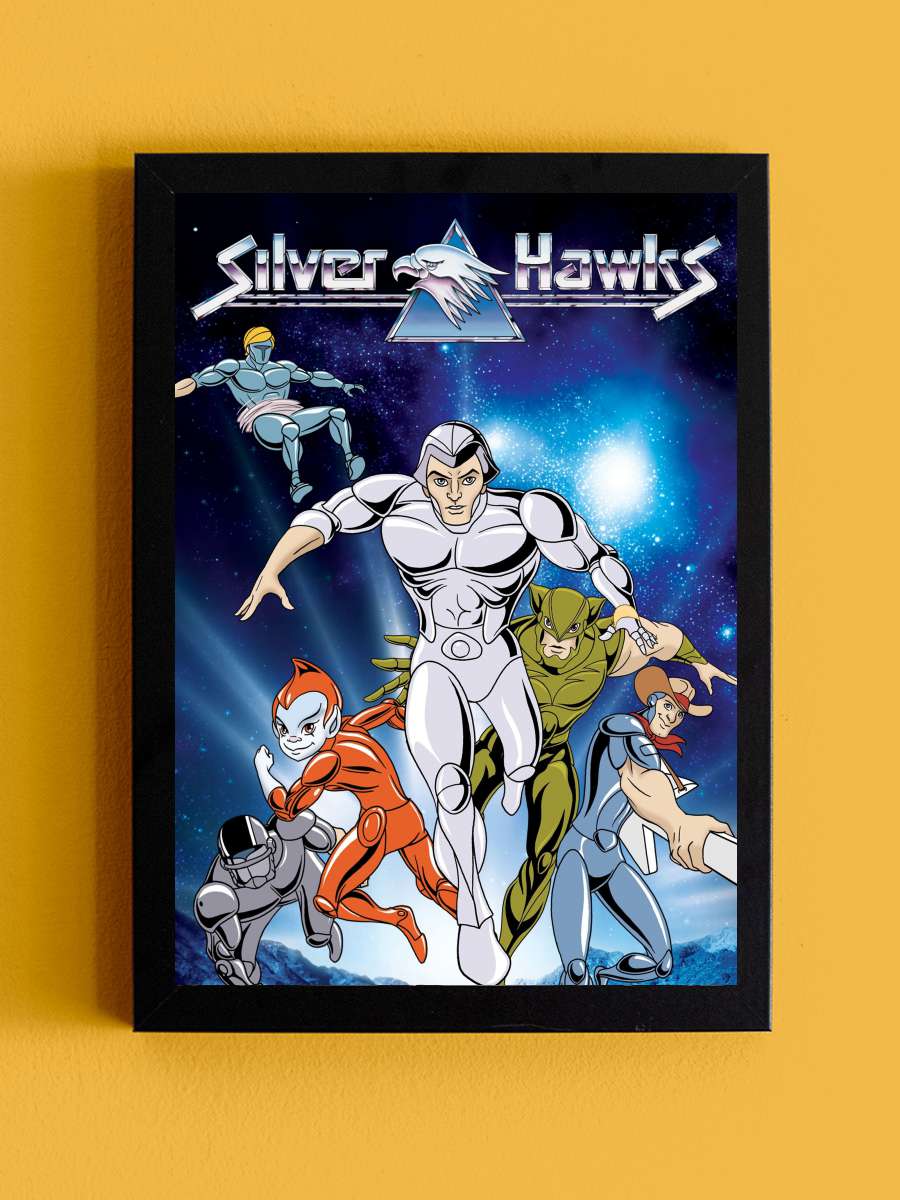 SilverHawks Dizi Tablo Siyah Çerçeveli Dizi Poster Duvar Tablo