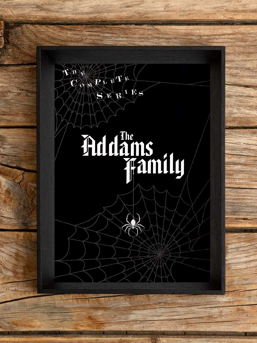 The Addams Family Dizi Tablo Siyah Çerçeveli Dizi Poster Duvar Tablo