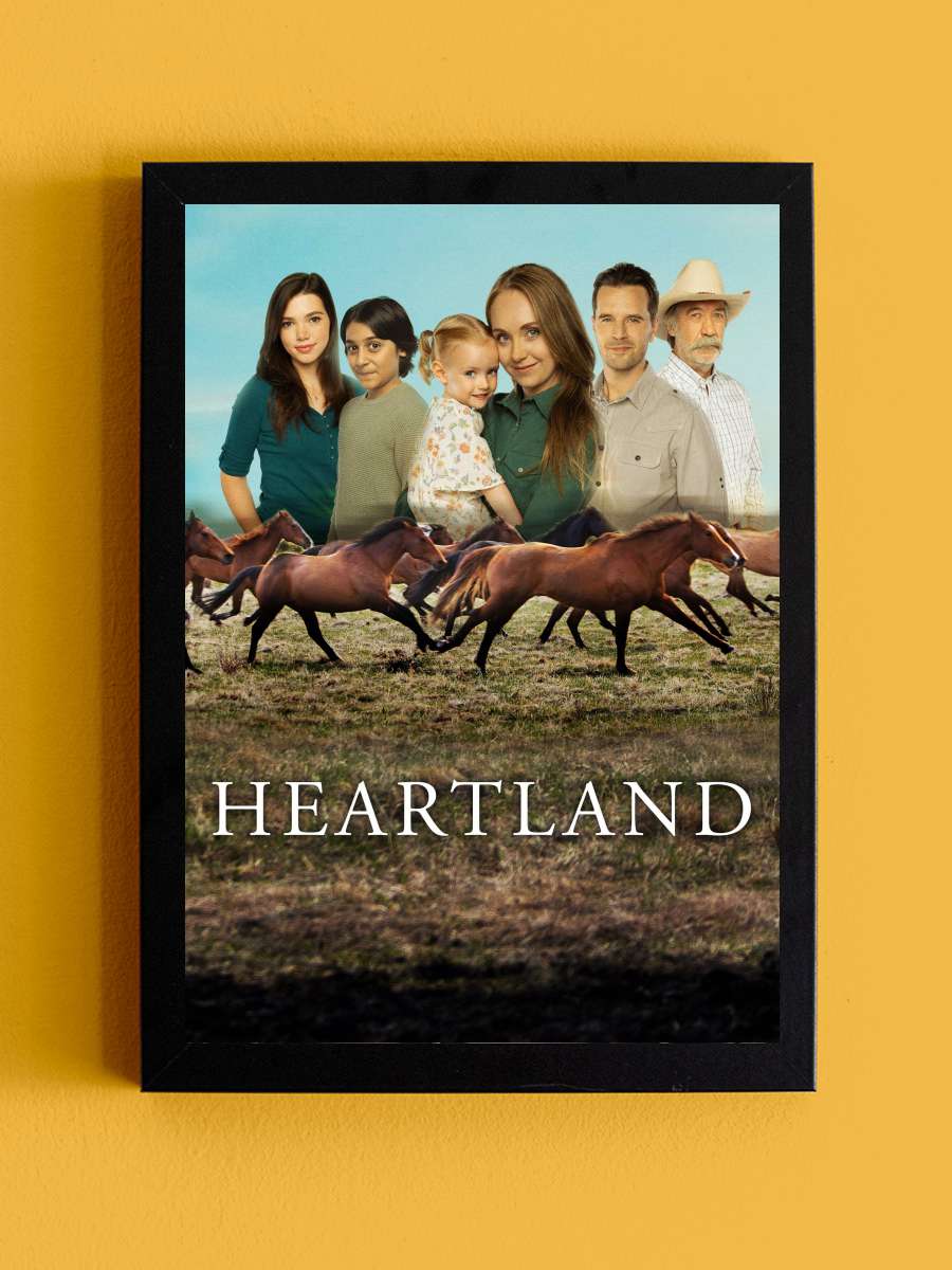 Heartland Dizi Tablo Siyah Çerçeveli Dizi Poster Duvar Tablo