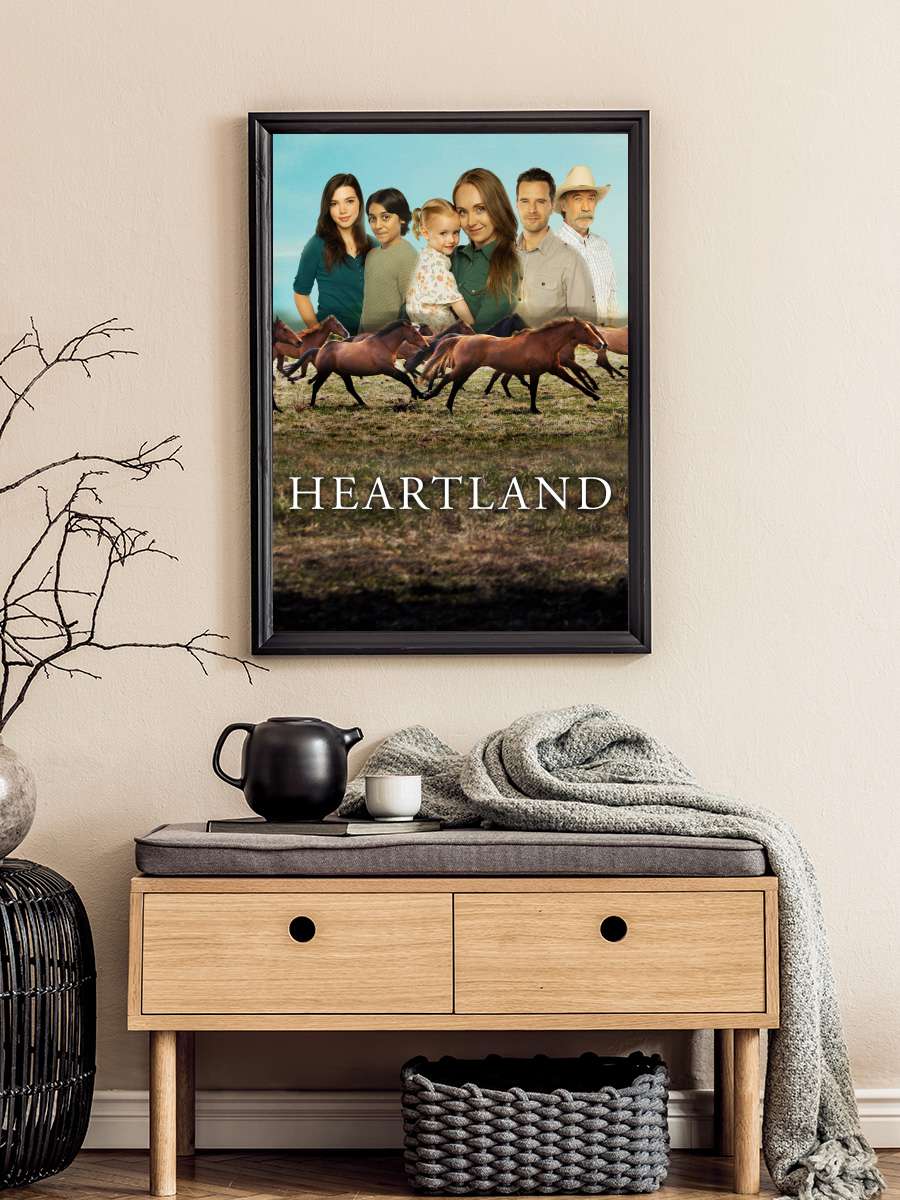 Heartland Dizi Tablo Siyah Çerçeveli Dizi Poster Duvar Tablo