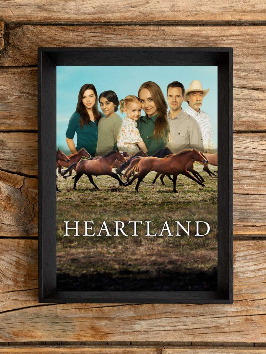 Heartland Dizi Tablo Siyah Çerçeveli Dizi Poster Duvar Tablo