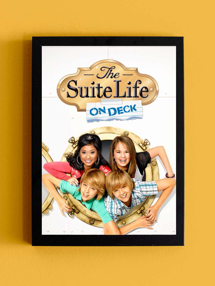 Zack ve Cody Güvertede - The Suite Life on Deck Dizi Tablo Siyah Çerçeveli Dizi Poster Duvar Tablo