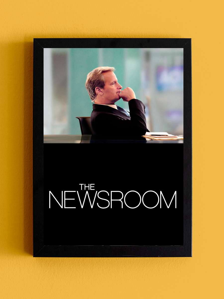 The Newsroom Dizi Tablo Siyah Çerçeveli Dizi Poster Duvar Tablo