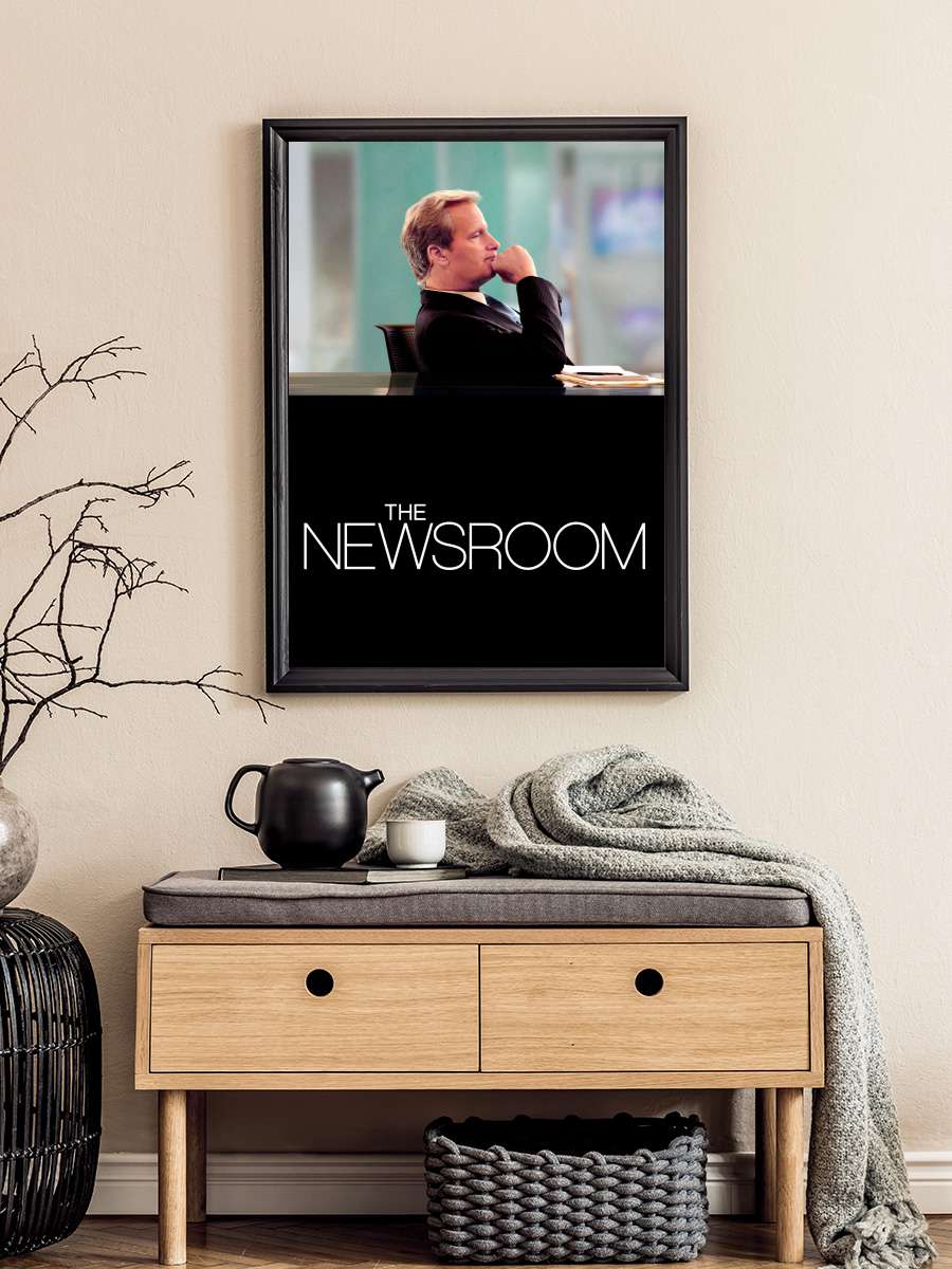 The Newsroom Dizi Tablo Siyah Çerçeveli Dizi Poster Duvar Tablo