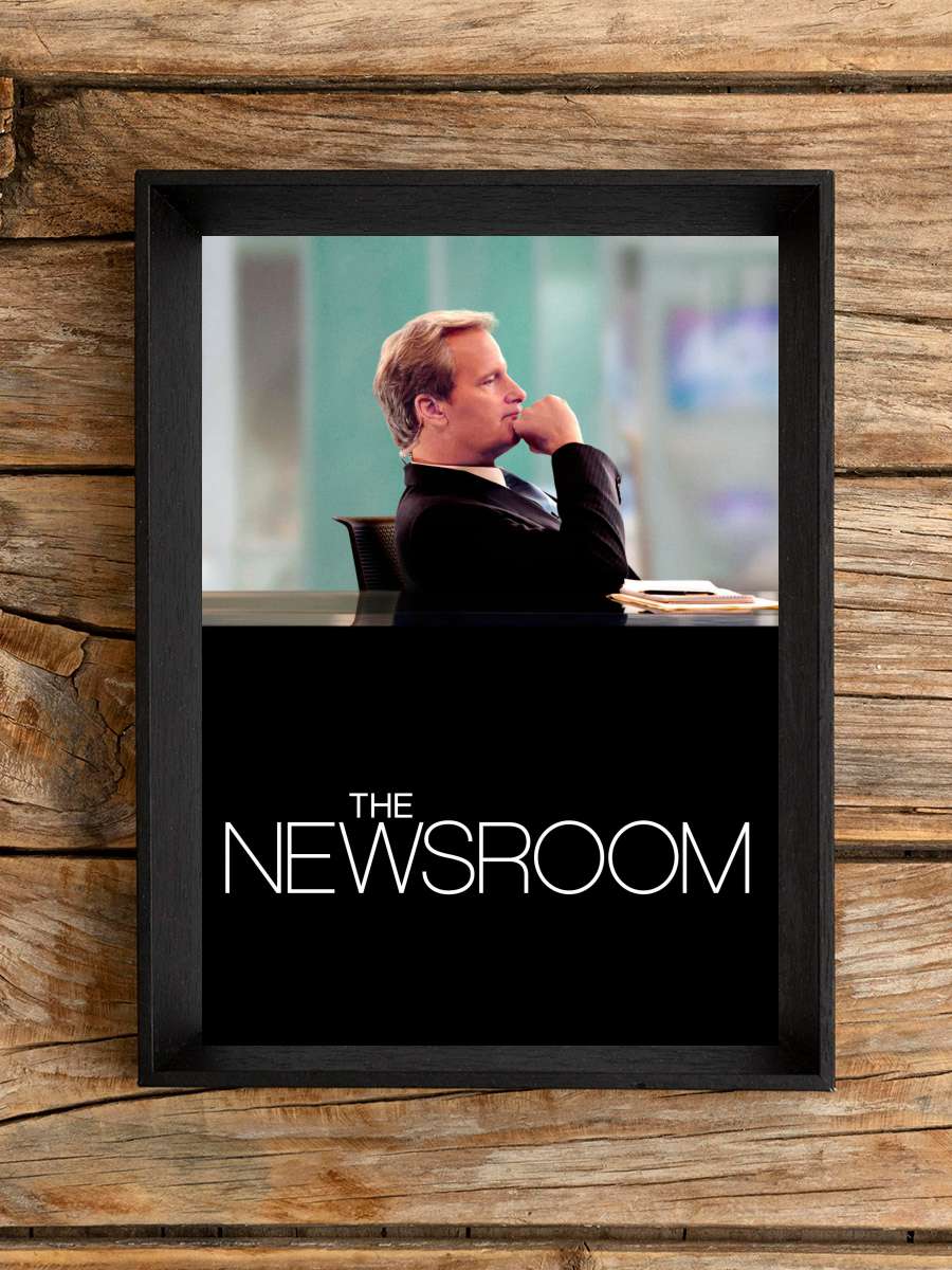 The Newsroom Dizi Tablo Siyah Çerçeveli Dizi Poster Duvar Tablo