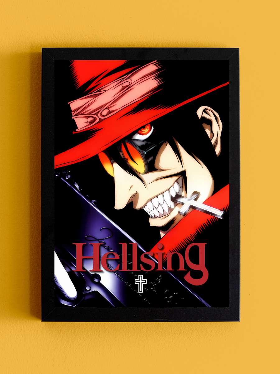 Hellsing - ヘルシング Dizi Tablo Siyah Çerçeveli Dizi Poster Duvar Tablo