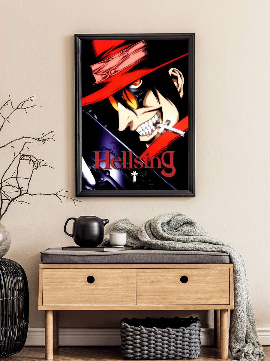 Hellsing - ヘルシング Dizi Tablo Siyah Çerçeveli Dizi Poster Duvar Tablo