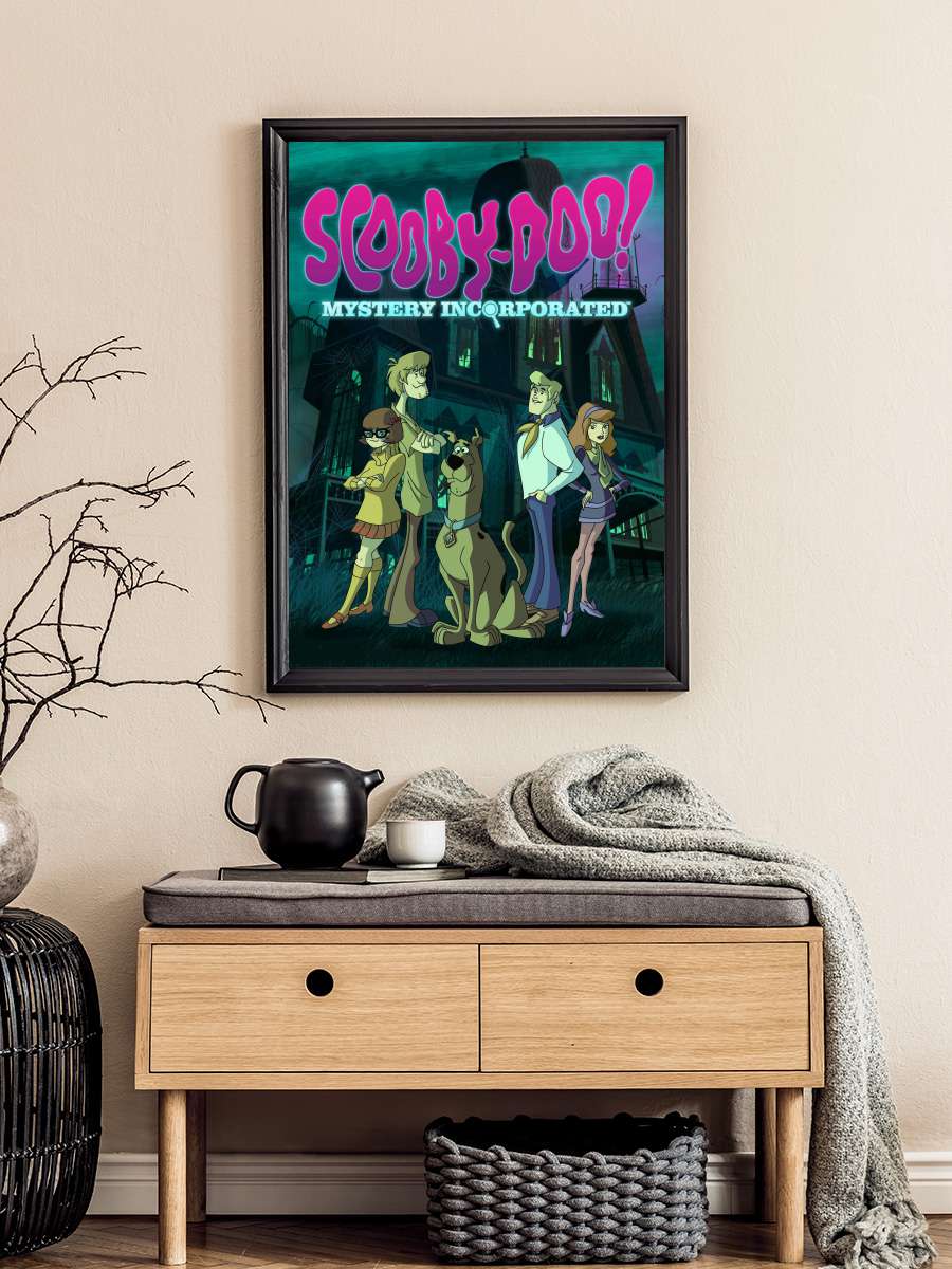 Scooby-Doo! Gizem Avcıları - Scooby-Doo! Mystery Incorporated Dizi Tablo Siyah Çerçeveli Dizi Poster Duvar Tablo