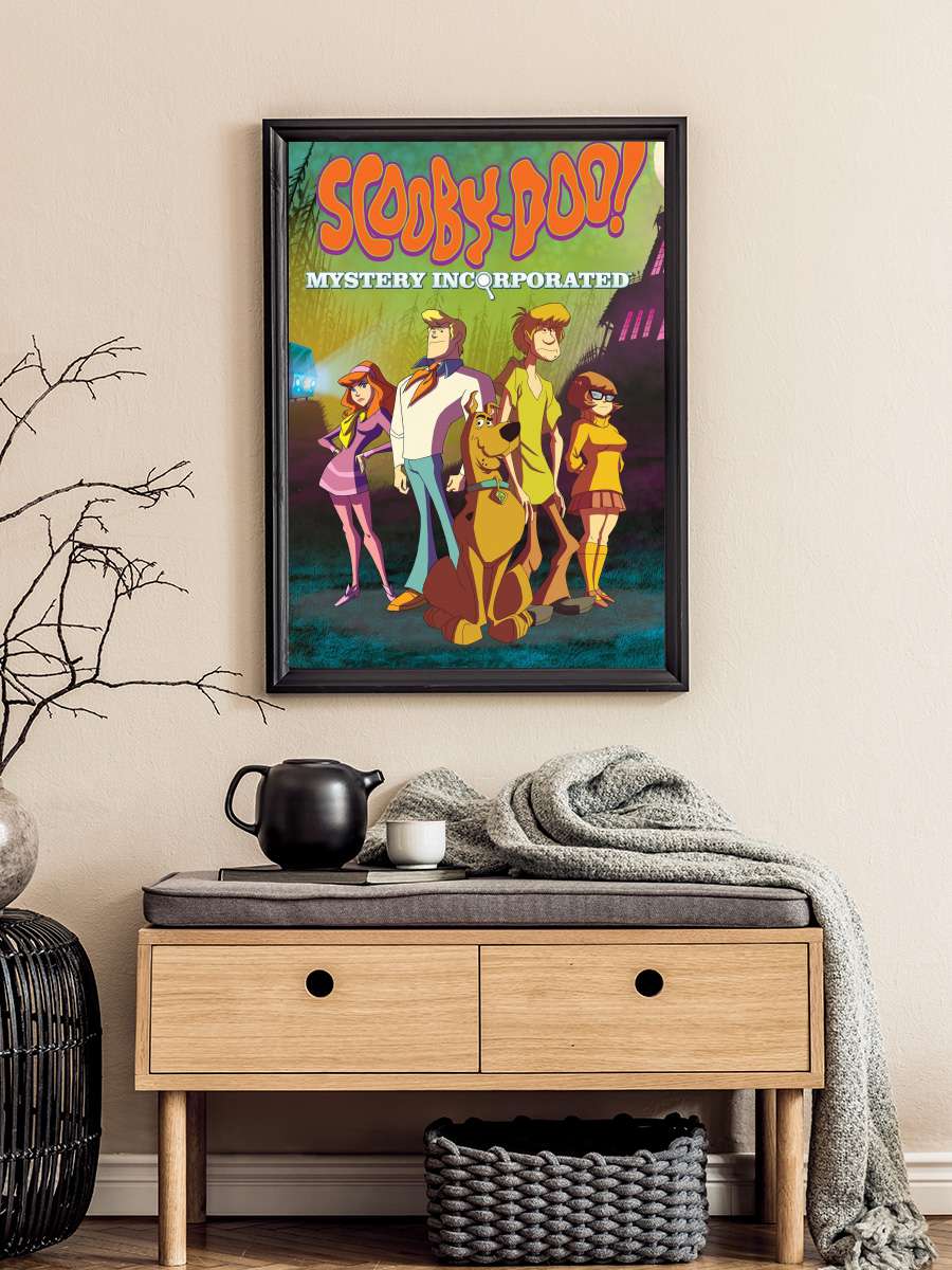 Scooby-Doo! Gizem Avcıları - Scooby-Doo! Mystery Incorporated Dizi Tablo Siyah Çerçeveli Dizi Poster Duvar Tablo