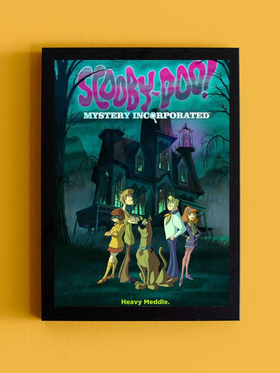 Scooby-Doo! Gizem Avcıları - Scooby-Doo! Mystery Incorporated Dizi Tablo Siyah Çerçeveli Dizi Poster Duvar Tablo