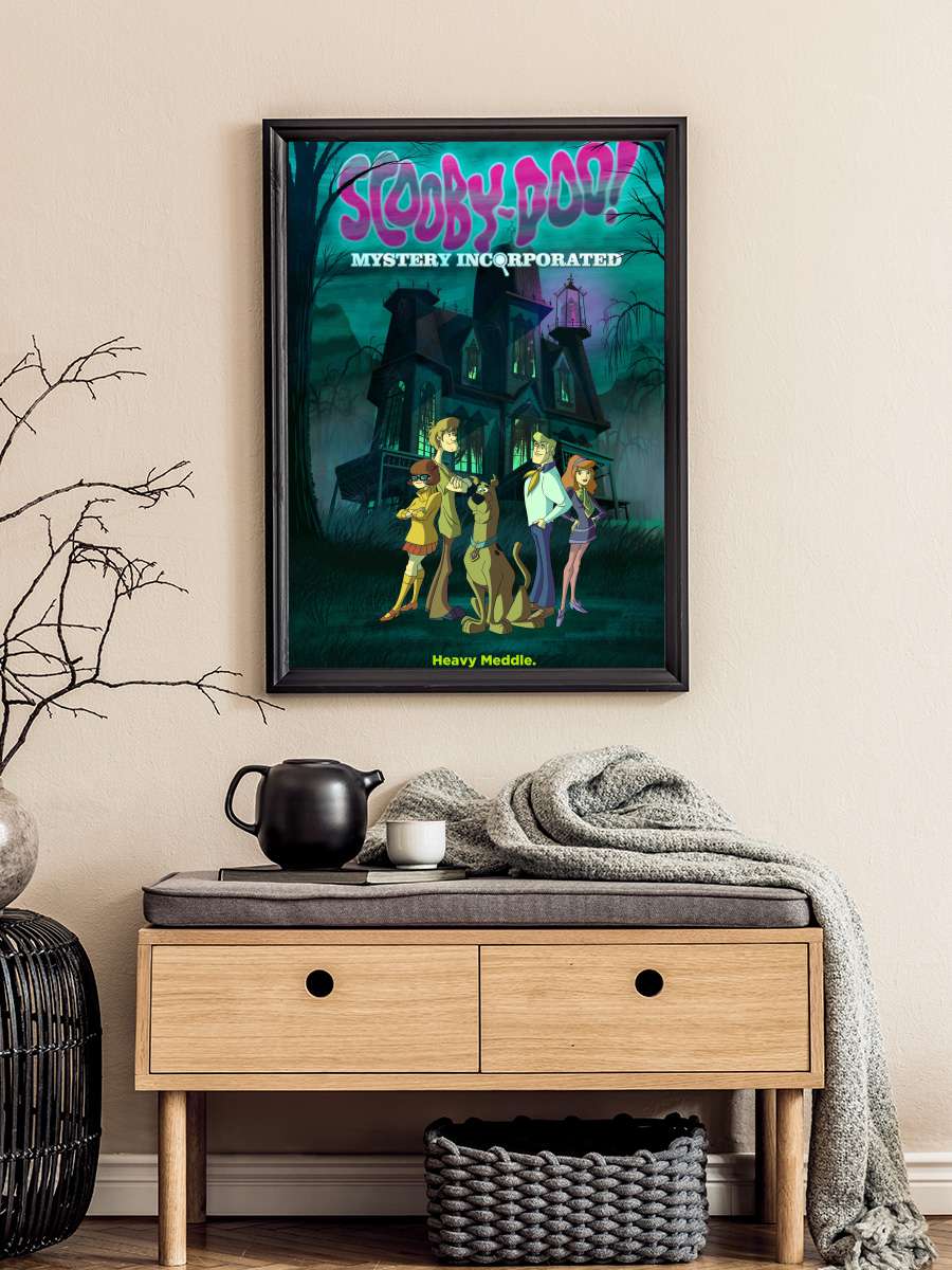 Scooby-Doo! Gizem Avcıları - Scooby-Doo! Mystery Incorporated Dizi Tablo Siyah Çerçeveli Dizi Poster Duvar Tablo