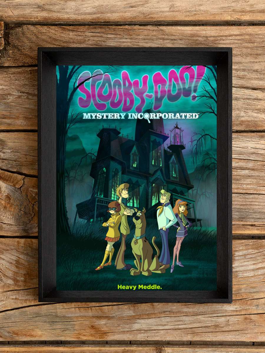 Scooby-Doo! Gizem Avcıları - Scooby-Doo! Mystery Incorporated Dizi Tablo Siyah Çerçeveli Dizi Poster Duvar Tablo