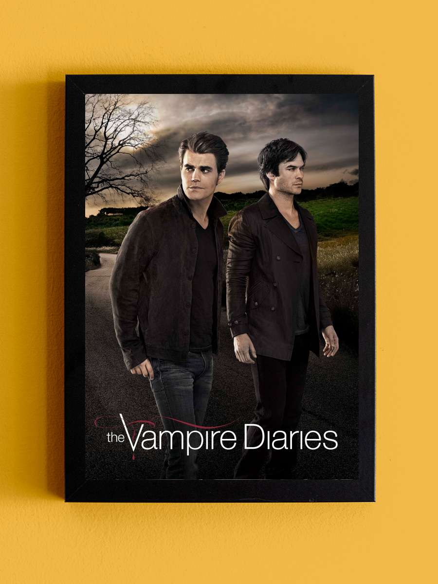 The Vampire Diaries Dizi Tablo Siyah Çerçeveli Dizi Poster Duvar Tablo