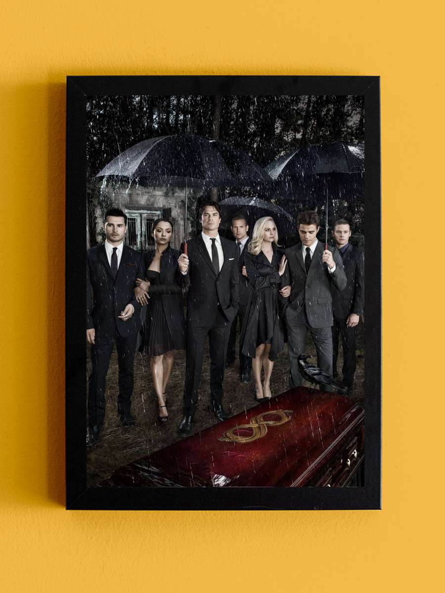 The Vampire Diaries Dizi Tablo Siyah Çerçeveli Dizi Poster Duvar Tablo