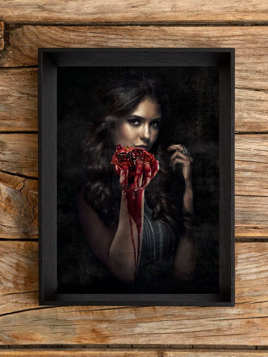 The Vampire Diaries Dizi Tablo Siyah Çerçeveli Dizi Poster Duvar Tablo