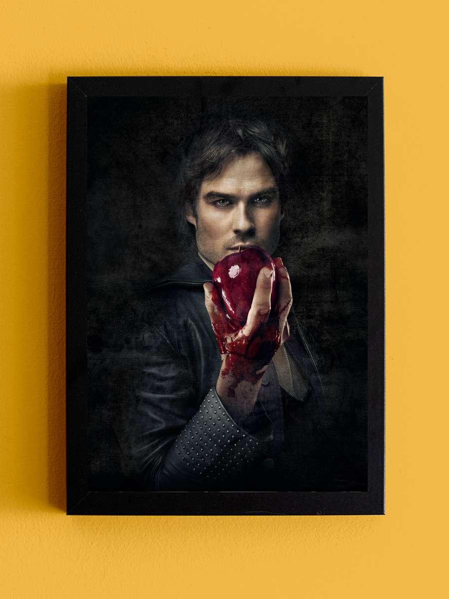 The Vampire Diaries Dizi Tablo Siyah Çerçeveli Dizi Poster Duvar Tablo