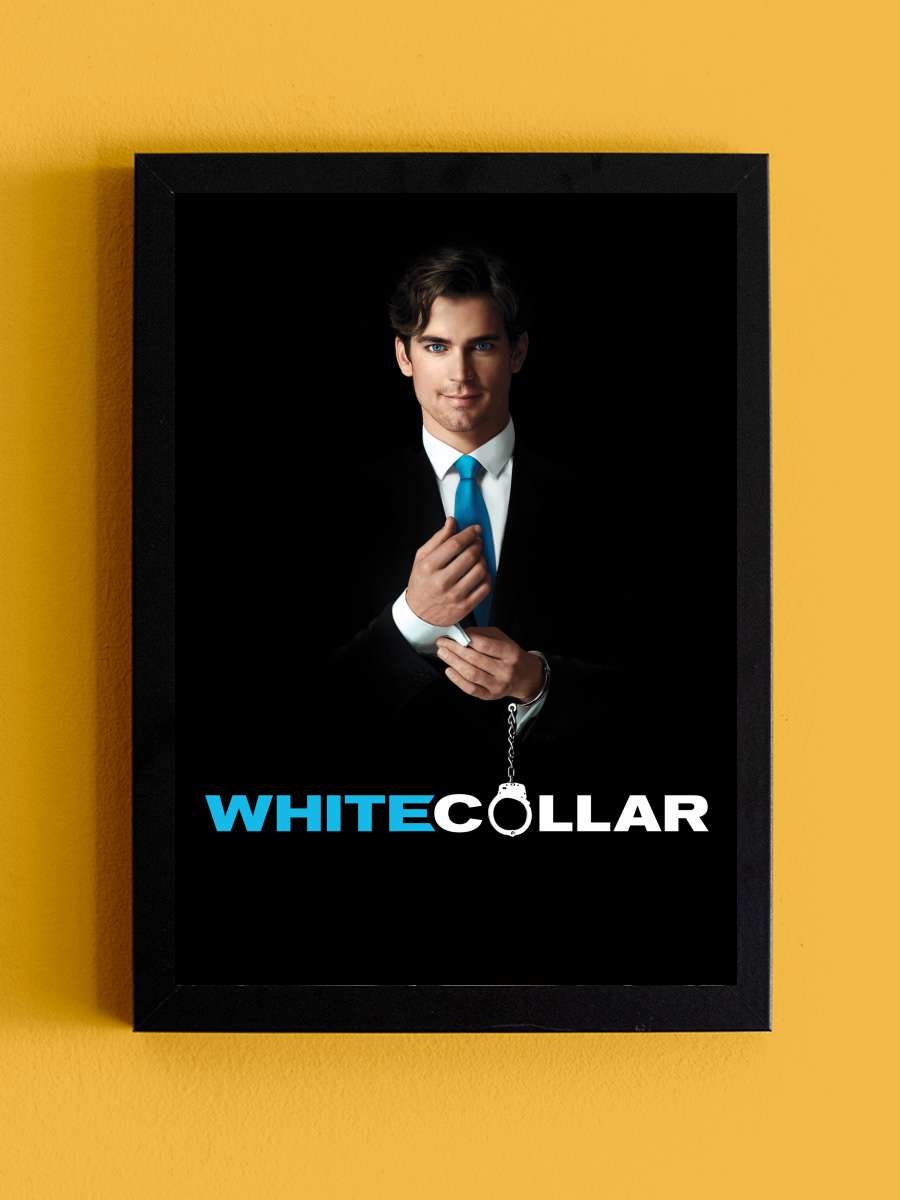 White Collar Dizi Tablo Siyah Çerçeveli Dizi Poster Duvar Tablo