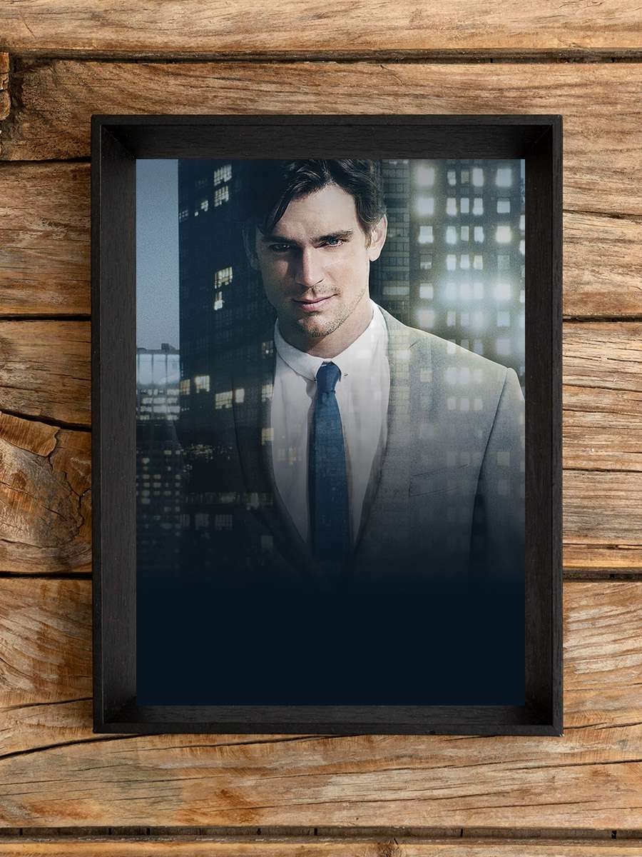 White Collar Dizi Tablo Siyah Çerçeveli Dizi Poster Duvar Tablo