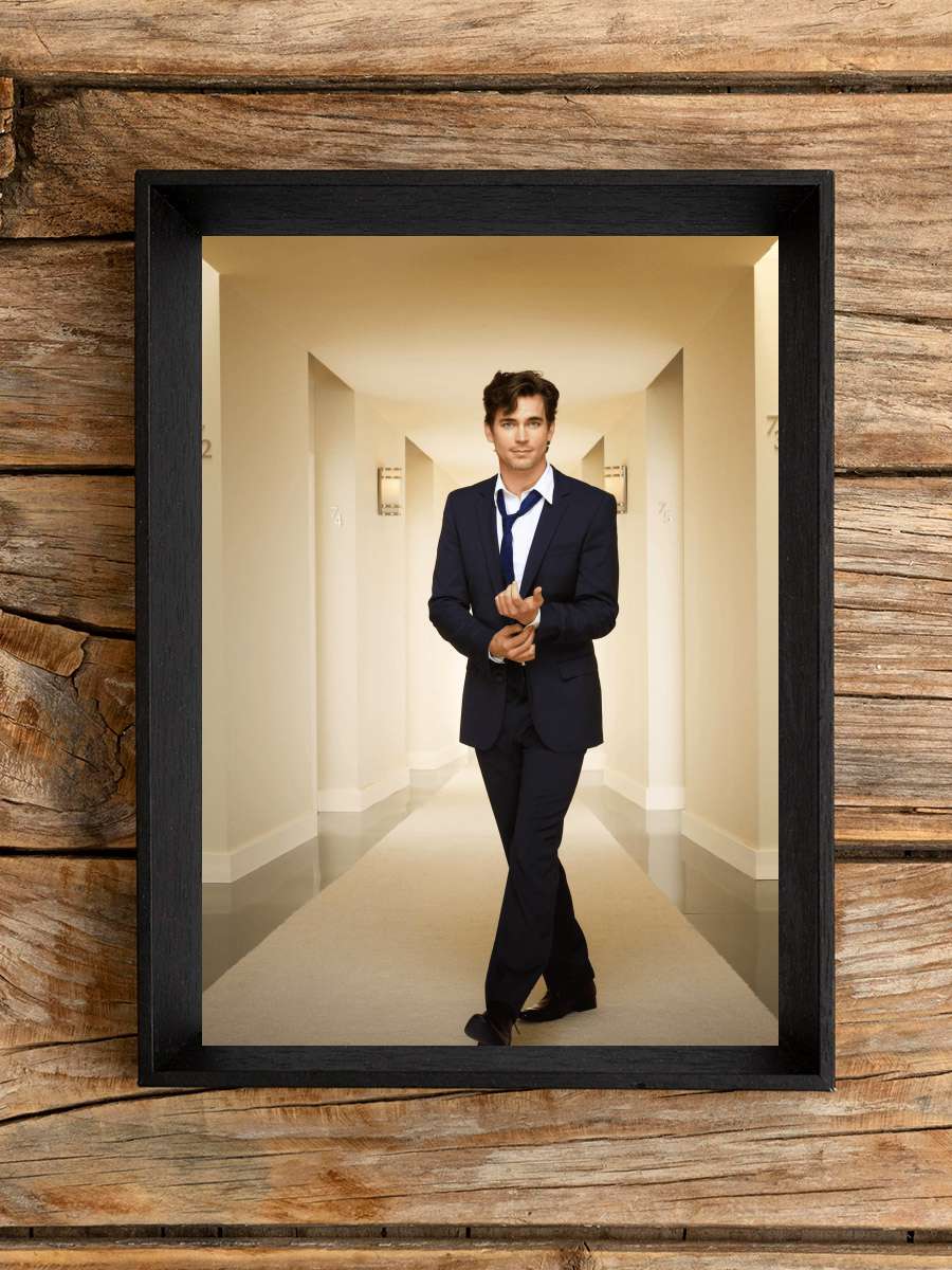 White Collar Dizi Tablo Siyah Çerçeveli Dizi Poster Duvar Tablo