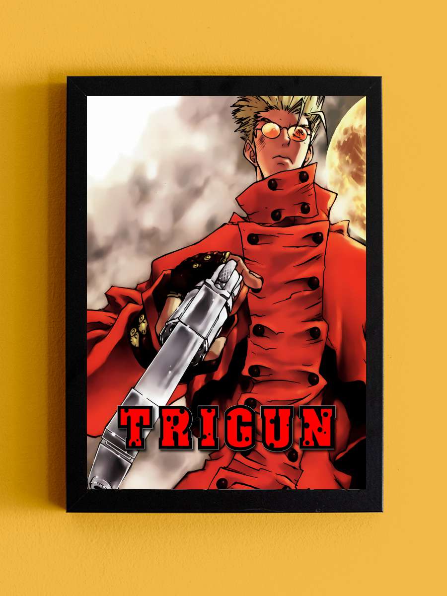 Trigun - TRIGUN Dizi Tablo Siyah Çerçeveli Dizi Poster Duvar Tablo