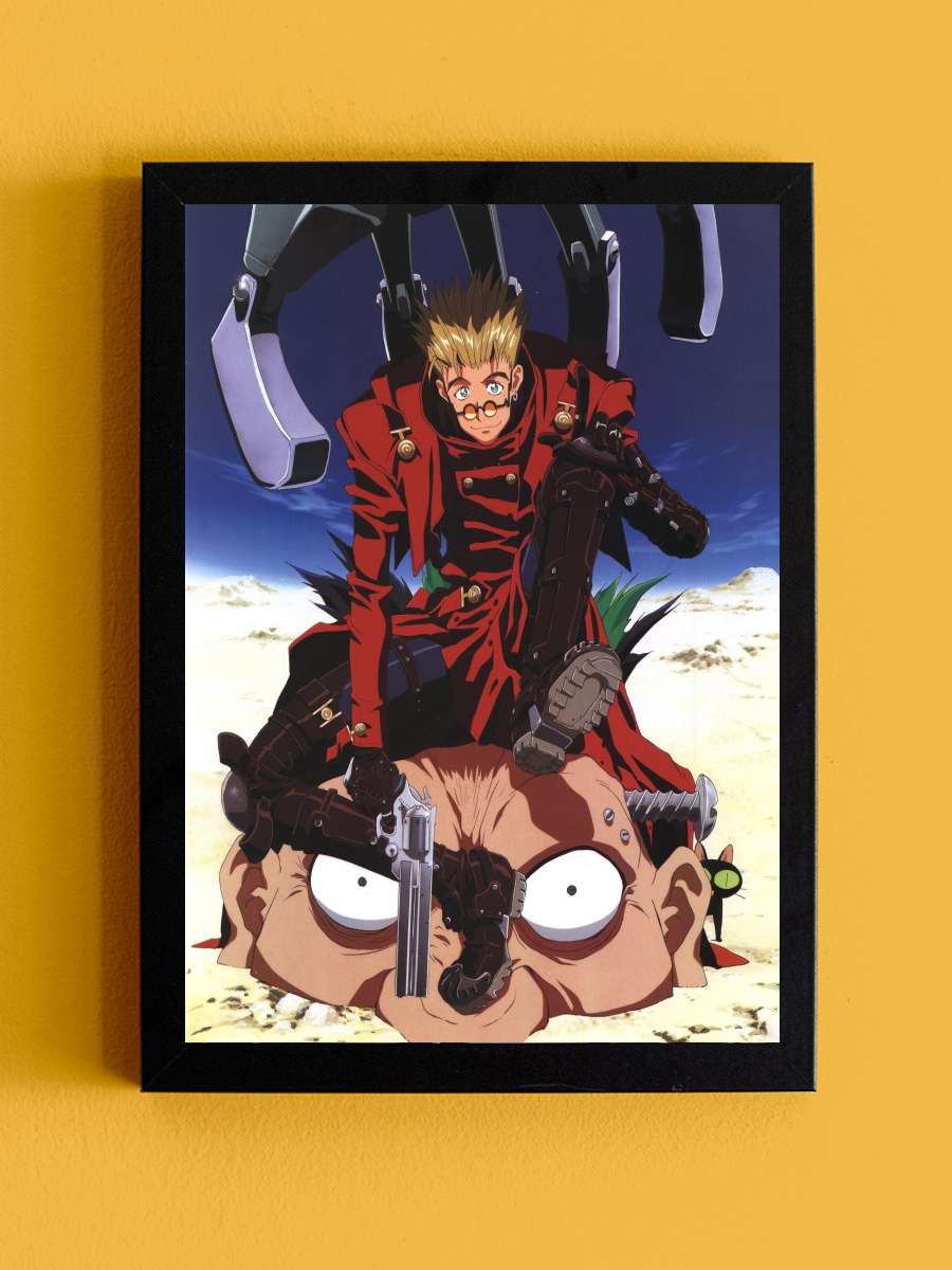 Trigun - TRIGUN Dizi Tablo Siyah Çerçeveli Dizi Poster Duvar Tablo