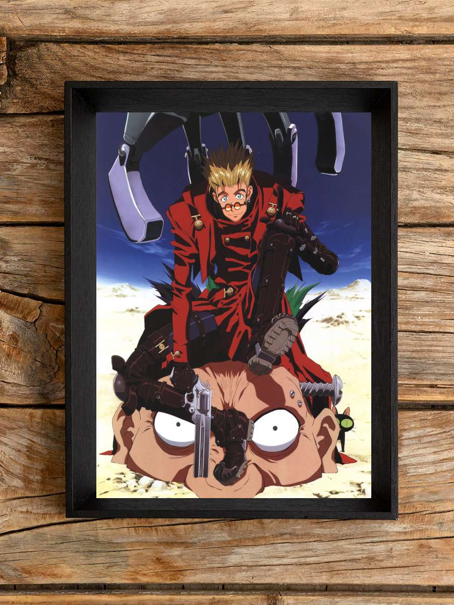 Trigun - TRIGUN Dizi Tablo Siyah Çerçeveli Dizi Poster Duvar Tablo