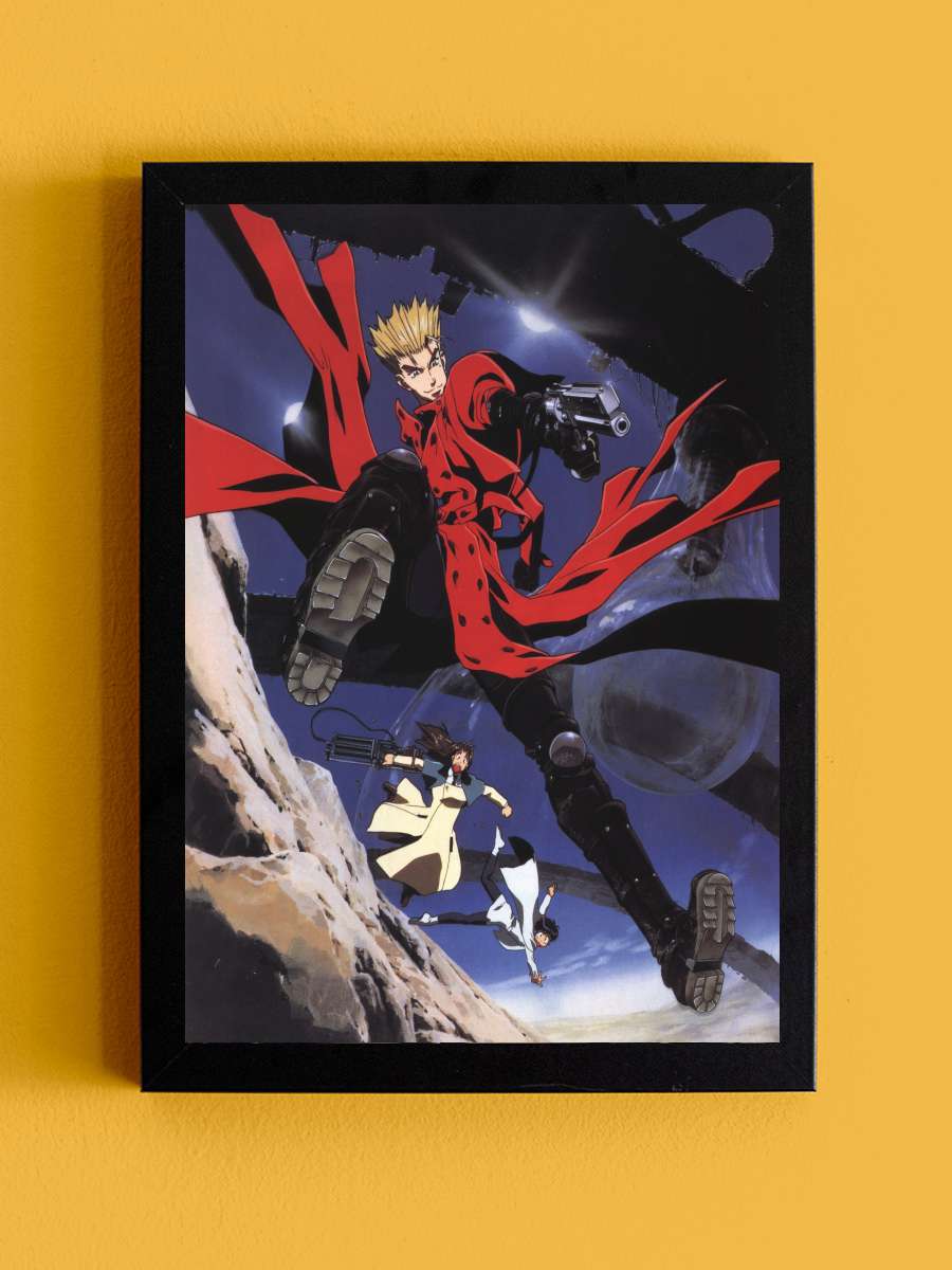 Trigun - TRIGUN Dizi Tablo Siyah Çerçeveli Dizi Poster Duvar Tablo