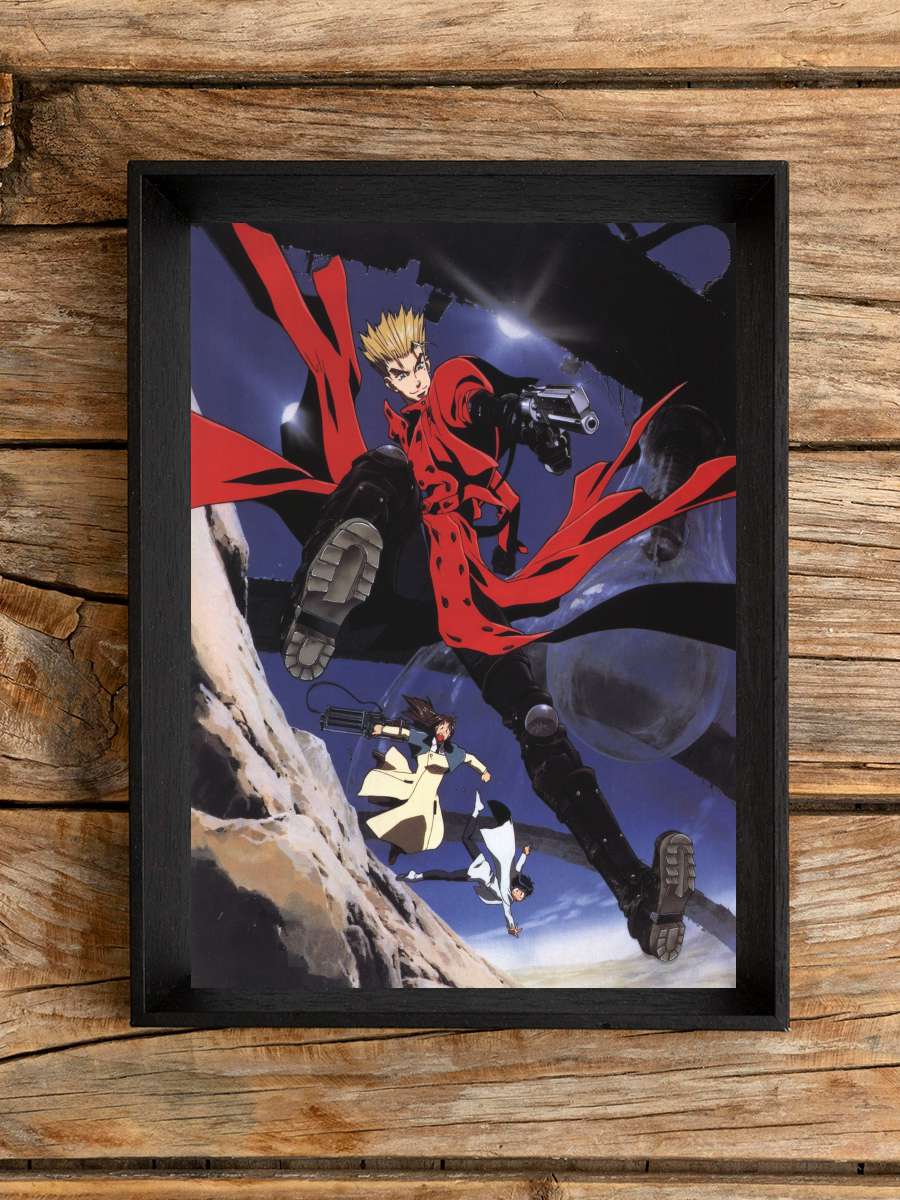 Trigun - TRIGUN Dizi Tablo Siyah Çerçeveli Dizi Poster Duvar Tablo