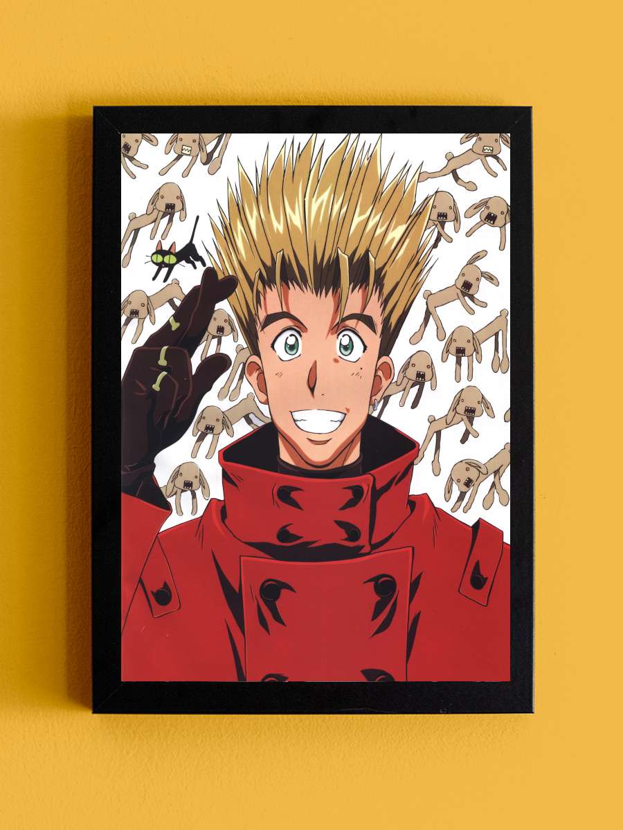 Trigun - TRIGUN Dizi Tablo Siyah Çerçeveli Dizi Poster Duvar Tablo