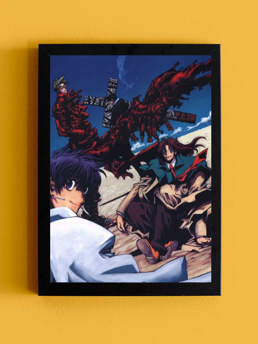 Trigun - TRIGUN Dizi Tablo Siyah Çerçeveli Dizi Poster Duvar Tablo