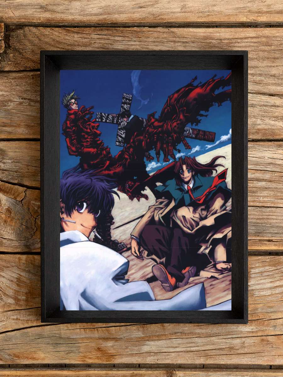 Trigun - TRIGUN Dizi Tablo Siyah Çerçeveli Dizi Poster Duvar Tablo