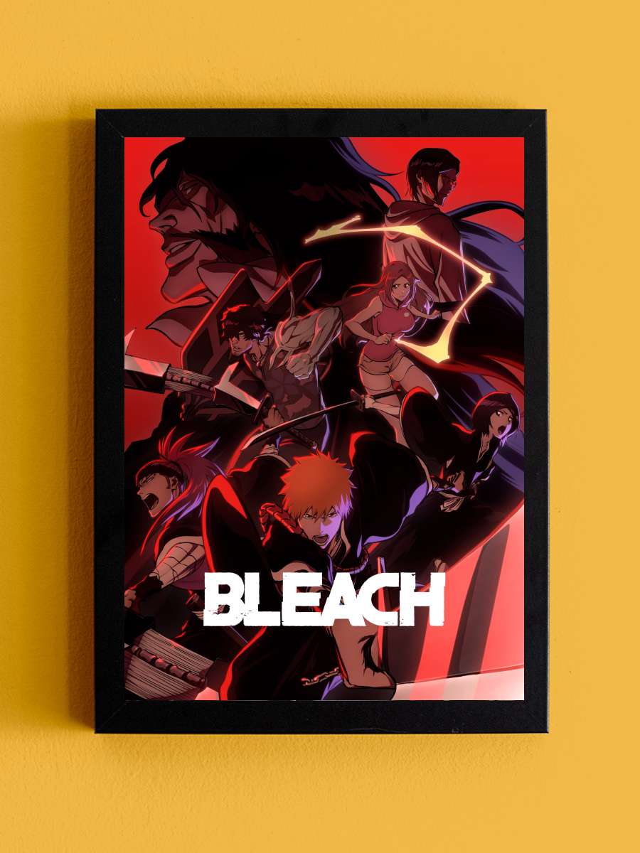 Bleach - BLEACH Dizi Tablo Siyah Çerçeveli Dizi Poster Duvar Tablo