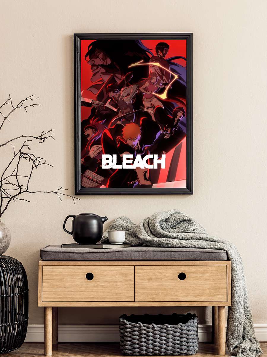 Bleach - BLEACH Dizi Tablo Siyah Çerçeveli Dizi Poster Duvar Tablo