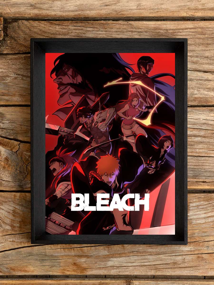 Bleach - BLEACH Dizi Tablo Siyah Çerçeveli Dizi Poster Duvar Tablo