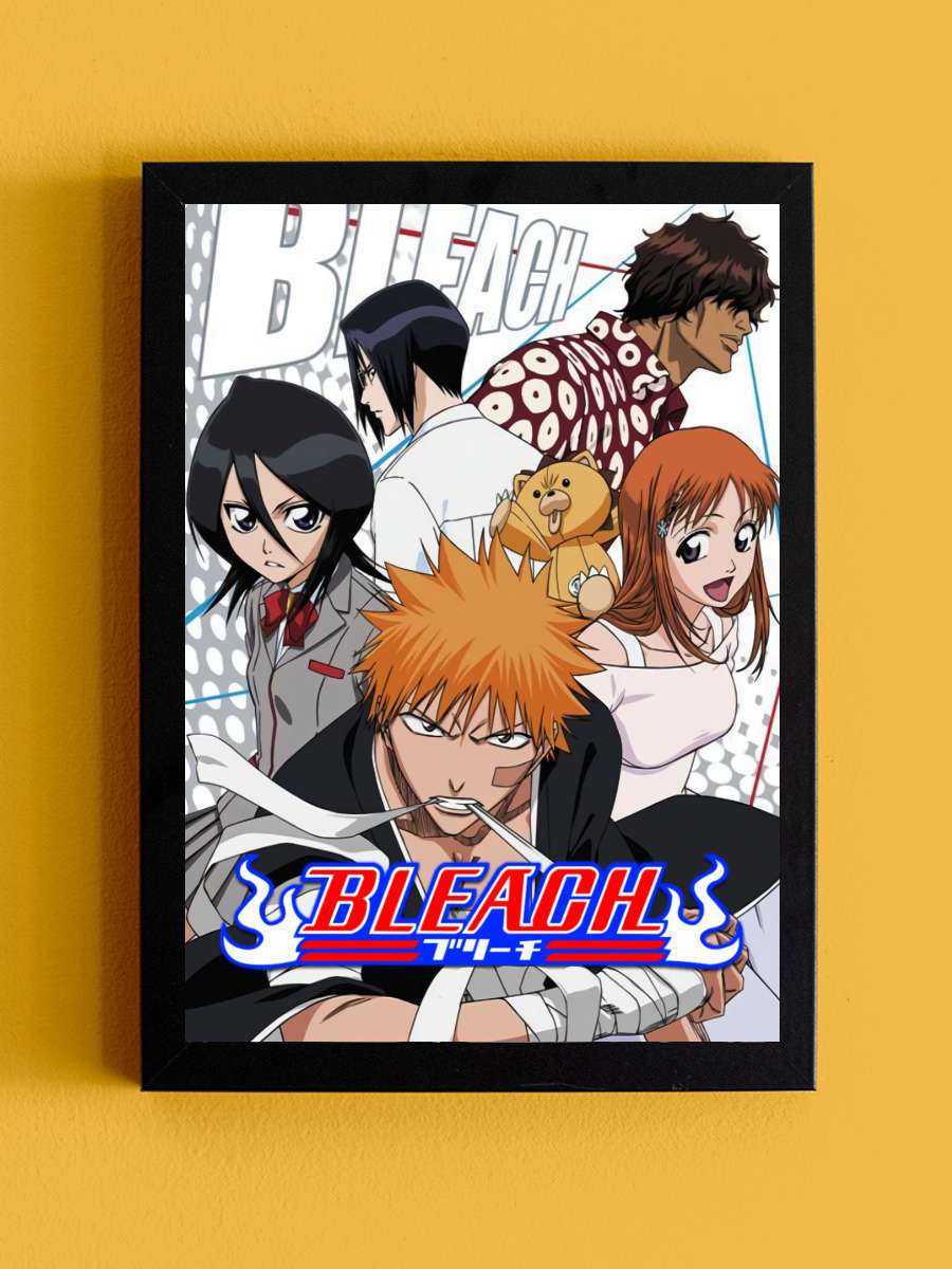 Bleach - BLEACH Dizi Tablo Siyah Çerçeveli Dizi Poster Duvar Tablo