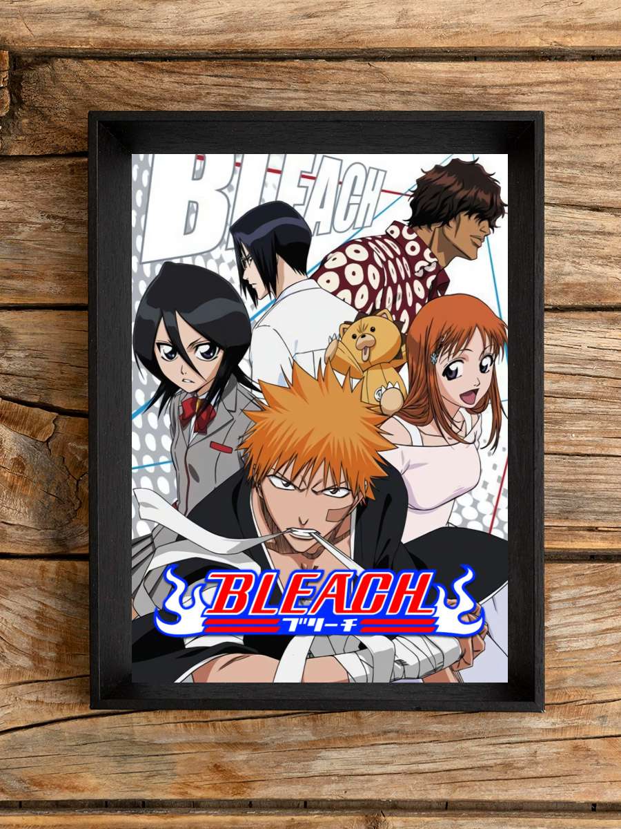 Bleach - BLEACH Dizi Tablo Siyah Çerçeveli Dizi Poster Duvar Tablo