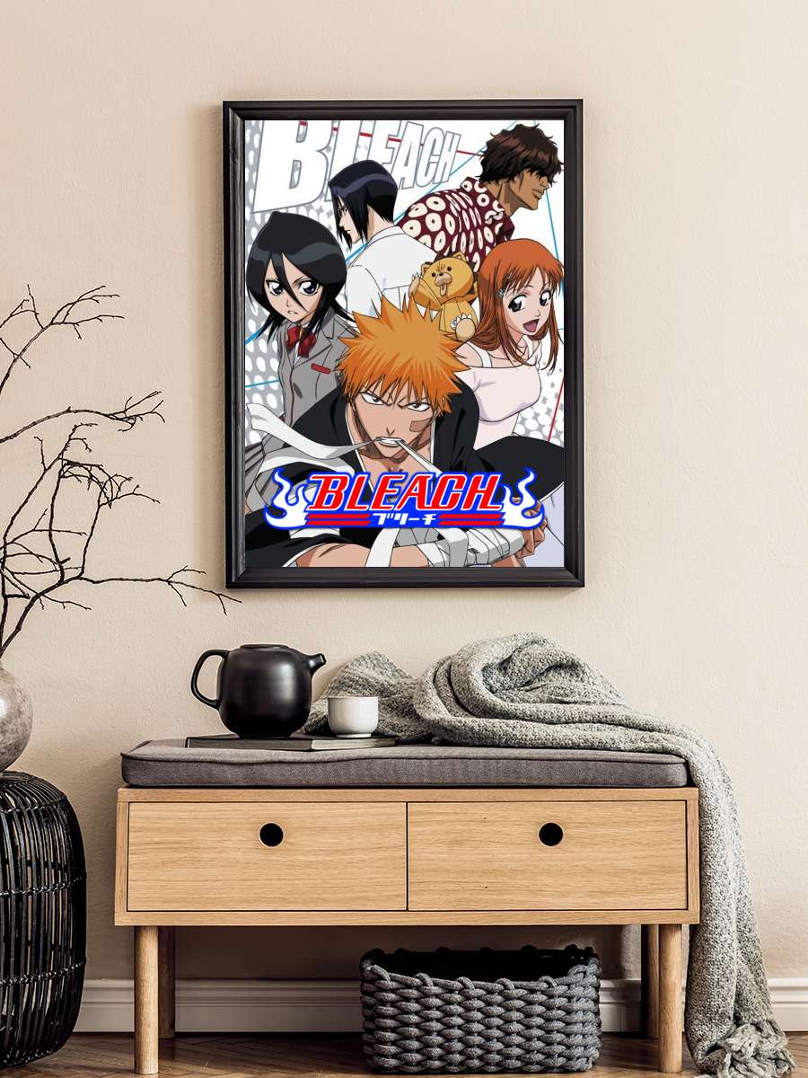 Bleach - BLEACH Dizi Tablo Siyah Çerçeveli Dizi Poster Duvar Tablo