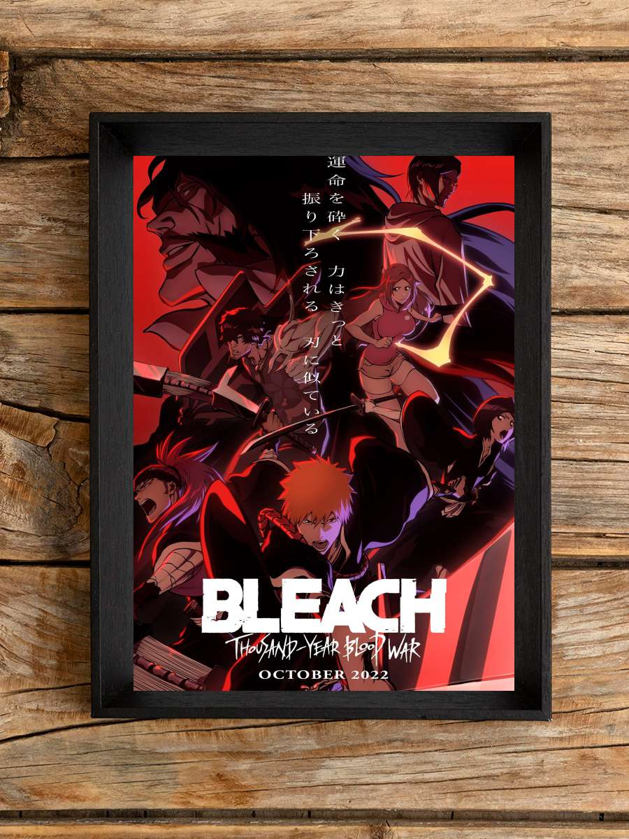 Bleach - BLEACH Dizi Tablo Siyah Çerçeveli Dizi Poster Duvar Tablo