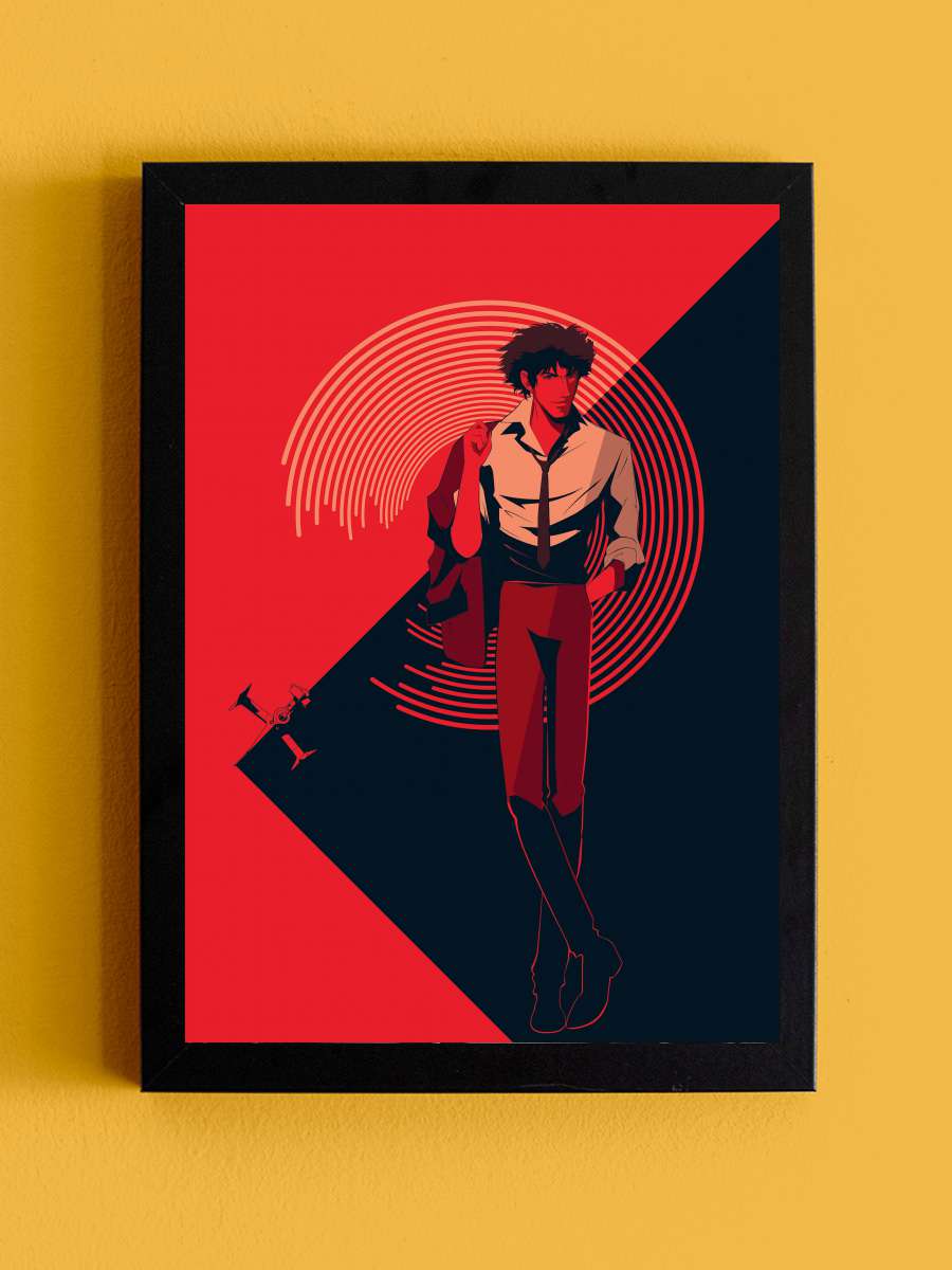 Cowboy Bebop - カウボーイビバップ Dizi Tablo Siyah Çerçeveli Dizi Poster Duvar Tablo