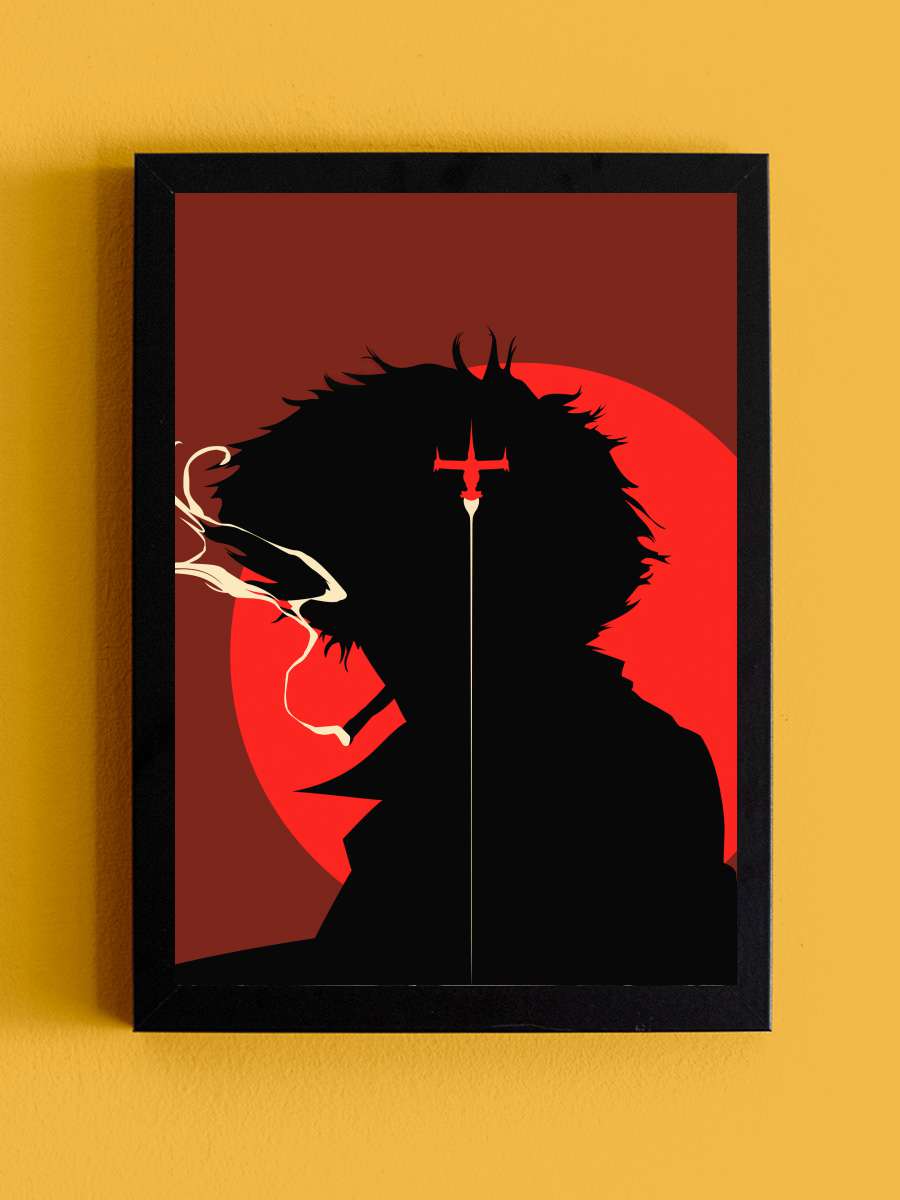 Cowboy Bebop - カウボーイビバップ Dizi Tablo Siyah Çerçeveli Dizi Poster Duvar Tablo