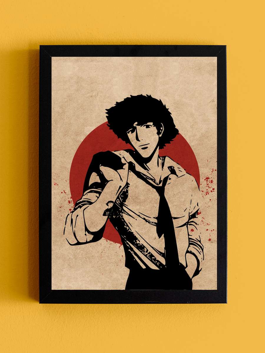 Cowboy Bebop - カウボーイビバップ Dizi Tablo Siyah Çerçeveli Dizi Poster Duvar Tablo