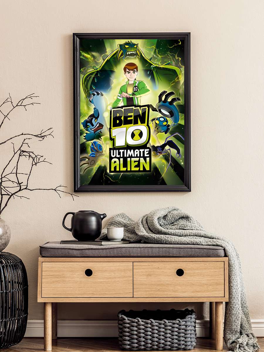 Ben 10: Ultimate Alien Dizi Tablo Siyah Çerçeveli Dizi Poster Duvar Tablo