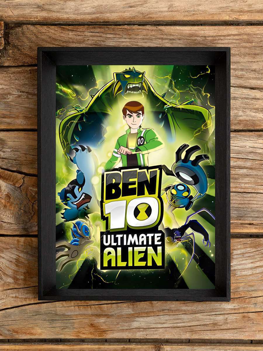 Ben 10: Ultimate Alien Dizi Tablo Siyah Çerçeveli Dizi Poster Duvar Tablo